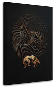 Gario Vászonkép Aranyszínu vonallal - Robert Farkas Méret: 40 x 60 cm