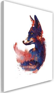 Gario Vászonkép Kis lila róka - Robert Farkas Méret: 40 x 60 cm
