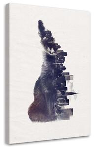 Gario Vászonkép Róka a városban - Robert Farkas Méret: 40 x 60 cm