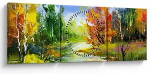 Kép - Tájfestés (órával) (90x30 cm)