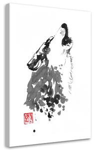 Gario Vászonkép Üvölto farkas - Péchane Méret: 40 x 60 cm