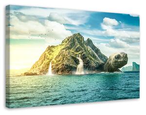 Gario Vászonkép teknős sziget - Alex Griffith Méret: 60 x 40 cm
