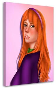 Gario Vászonkép Daphine a Scooby Doo-ból - Crislainy Reis Silva Méret: 40 x 60 cm