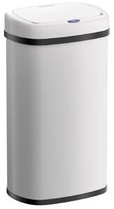 Deuba Érintésmentes szögletes szemetes konténer USB-vel 50 L - fehér