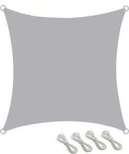 Pepita szögletes Napvitorla 3,6x3,6m 160g/m2 - szürke