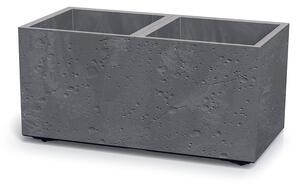 Virágcserép Prosperplast SIERRA CASE betonhatású 77 cm szürke