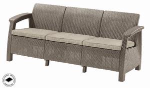 Kerti bútor Keter Corfu love seat max három személyes kanapé, cappuccino szín
