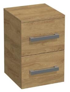 Alacsony fürdőszobai szekrény SAT Cube Way 32,5x51x33 cm Hickory tölgy CUBE3CHN32DH