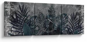 Kép - Pálmalevél (órával) (90x30 cm)