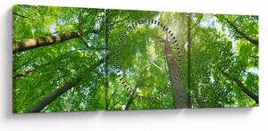 Kép - Erdő (órával) (90x30 cm)