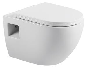 Erga Astrid, fali WC-csésze 510x360x360 mm, perem nélküli + lágyan záródó WC-ülőke, fehér, ERG-V03-ASTRID-RIM-WH