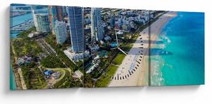 Kép - Miami, Florida (órával) (90x30 cm)