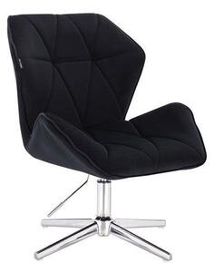 HR212CROSS Fekete modern velúr szék