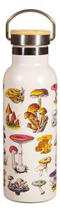 Krémszínű rozsdamentes acél gyerek ivópalack 500 ml Vintage Mushroom - Sass & Belle