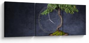 Kép - Bonsai (órával) (90x30 cm)