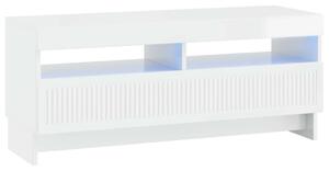 LED TV szekrény Magasfényű Fehér Szerelt Fa