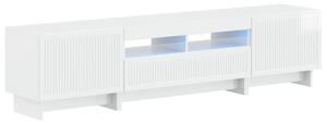 5 darabos LED TV szekrény Magasfényű Fehér Szerelt Fa