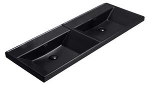 Cabinet washbasin SAT B-Way 121x46 cm black matt SATBW212046BKM