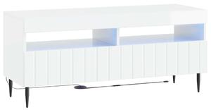 LED TV szekrény Magasfényű Fehér Szerelt Fa