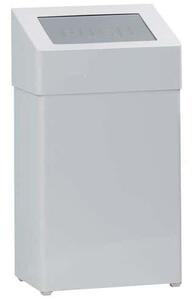 Vepabins Billenőfedeles szemetes, fém, fehér, 18 l%