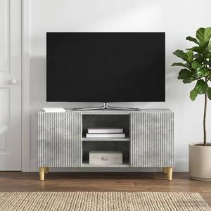 TV szekrény 102 x 34,5 x 50 cm Betonszürke Szerelt Fa