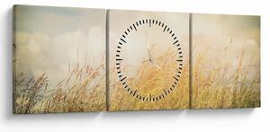 Kép - Mező ősszel (órával) (90x30 cm)