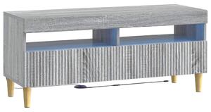 LED TV szekrény Szürke Sonoma Szerelt Fa