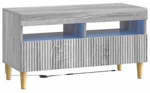 LED TV szekrény Szürke Sonoma Szerelt Fa