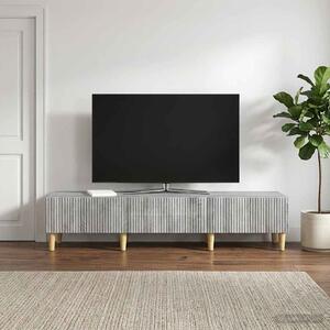 TV szekrény fiókkal Szürke Sonoma 147 x 34,5 x 30 cm Szerelt Fa