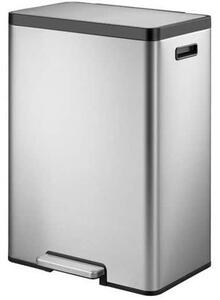 EKO Ecocasa II Recycling Step Bin pedálos szemetes, 20+20 l, matt rozsdamentes acél%