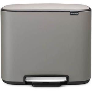 Bo pedálos szemetes, 3 x 11 l, szürke, Brabantia