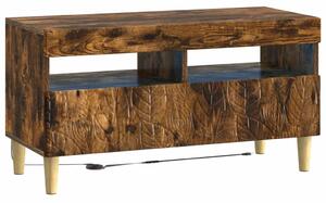 LED TV szekrény Füstös Tölgy Szerelt Fa