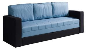 CHEMUNG kanapé tárolóhellyel - fekete / kék