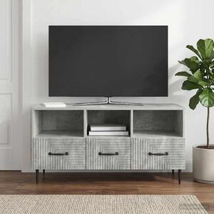 TV szekrény fiókkal Betonszürke 102 x 34,5 x 50 cm Szerelt Fa