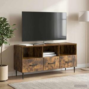 TV szekrény fiókkal Füstös Tölgy 102 x 34,5 x 50 cm Szerelt Fa