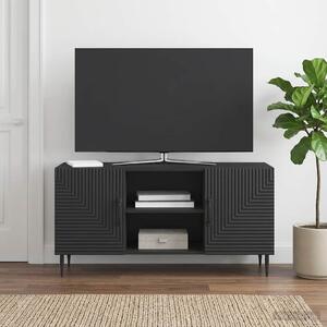 TV szekrény Fekete 102 x 34,5 x 50 cm Szerelt Fa