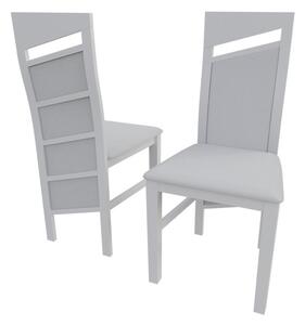 MOVIE 36 kárpitozott konyhai szék - fehér / fehér ökobőr