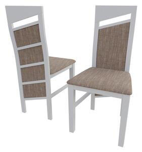 MOVIE 36 kárpitozott konyhai szék - fehér / barna