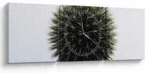 Egy viráglabda képe (órával) (90x30 cm)