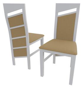 MOVIE 36 kárpitozott konyhai szék - fehér / bézs