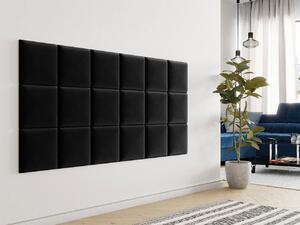 PAG kárpitozott fali panel 30x30 - fekete