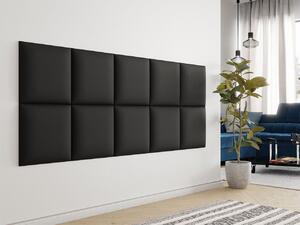 PAG kárpitozott fali panel 42x42 - fekete ökobőr