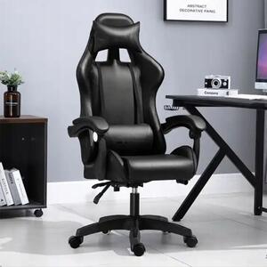 Kényelmes gamer szék fekete színben