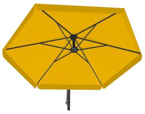 Kerti napernyő állvánnyal - sárga
