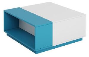 HARKA dohányzóasztal gyerekszobába - fehér / kék