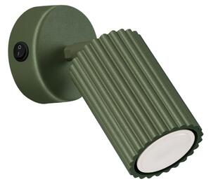 Sollux Sollux SL.1617 - Fali spotlámpa KARBON 1xGU10/10W/230V zöld SLX1296
