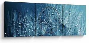 Kép - Harmatcseppek (órával) (90x30 cm)
