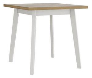 AMES 1 étkezőasztal 80x80 cm - sonoma tölgy / fehér