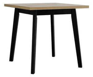 AMES 1 étkezőasztal 80x80 cm - sonoma tölgy / fekete