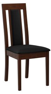 ENELI 11 konyhai szék kárpitozott üléssel - dió / fekete
